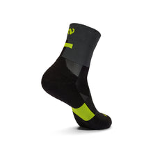 Load image into Gallery viewer, Running Crew Terry Socks Black/Neon