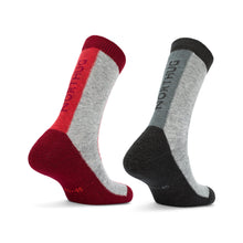 Load image into Gallery viewer, Hovden Wool Socks 2p Poinsetta Red