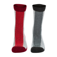Load image into Gallery viewer, Hovden Wool Socks 2p Poinsetta Red
